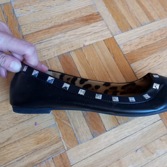 Christian Siriano flat studded black ballerinas shoes, size 7.5 - Picture 7 of 12